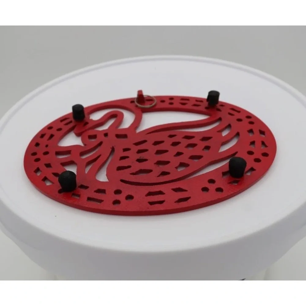 Avon Country Christmas Collection Red Goose Trivet Wall Hanging Metal